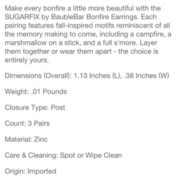 Sugarfix by BaubleBar “Let’s get Lit” Earring Set - Picture 6 of 6